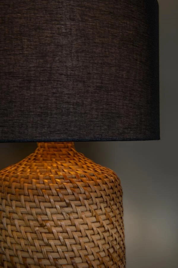 Lucide Premium ARRAH - Lampe de table - Ø 35 cm - 1xE27 - Naturel - ambiance 2